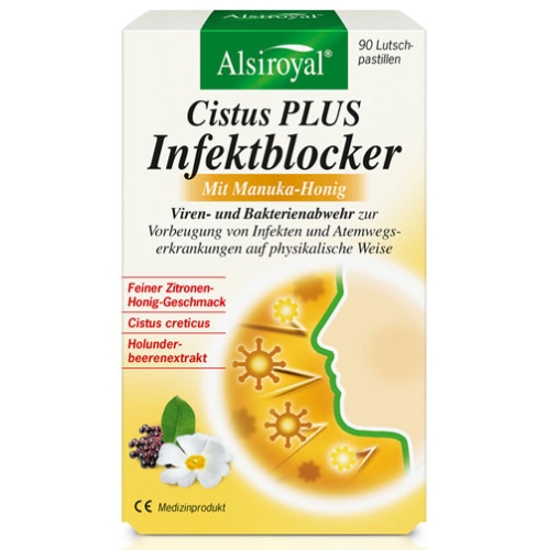 Alsiroyal Cistus PLUS Infektblocker mit Manuka-Honig 90 St