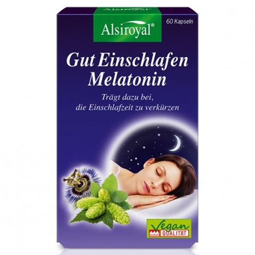 Alsiroyal Gut Einschlafen Melatonin 1 mg 60Kps
