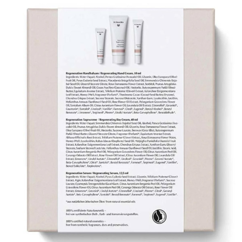 Preview: Produktbild Rückseite des Dr. Hauschka Geschenkset „warm glow“