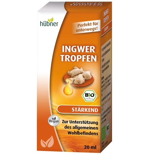 Hübner Ingwer Tropfen + Bonbons