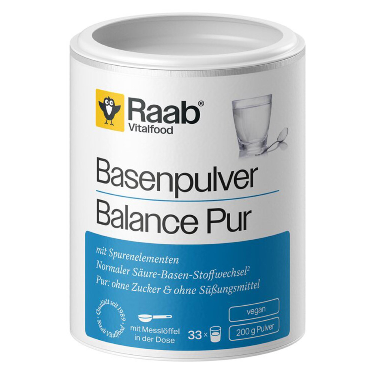 Raab Vitalfood Basenpulver Balance Pur 250 g – Produktverpackung