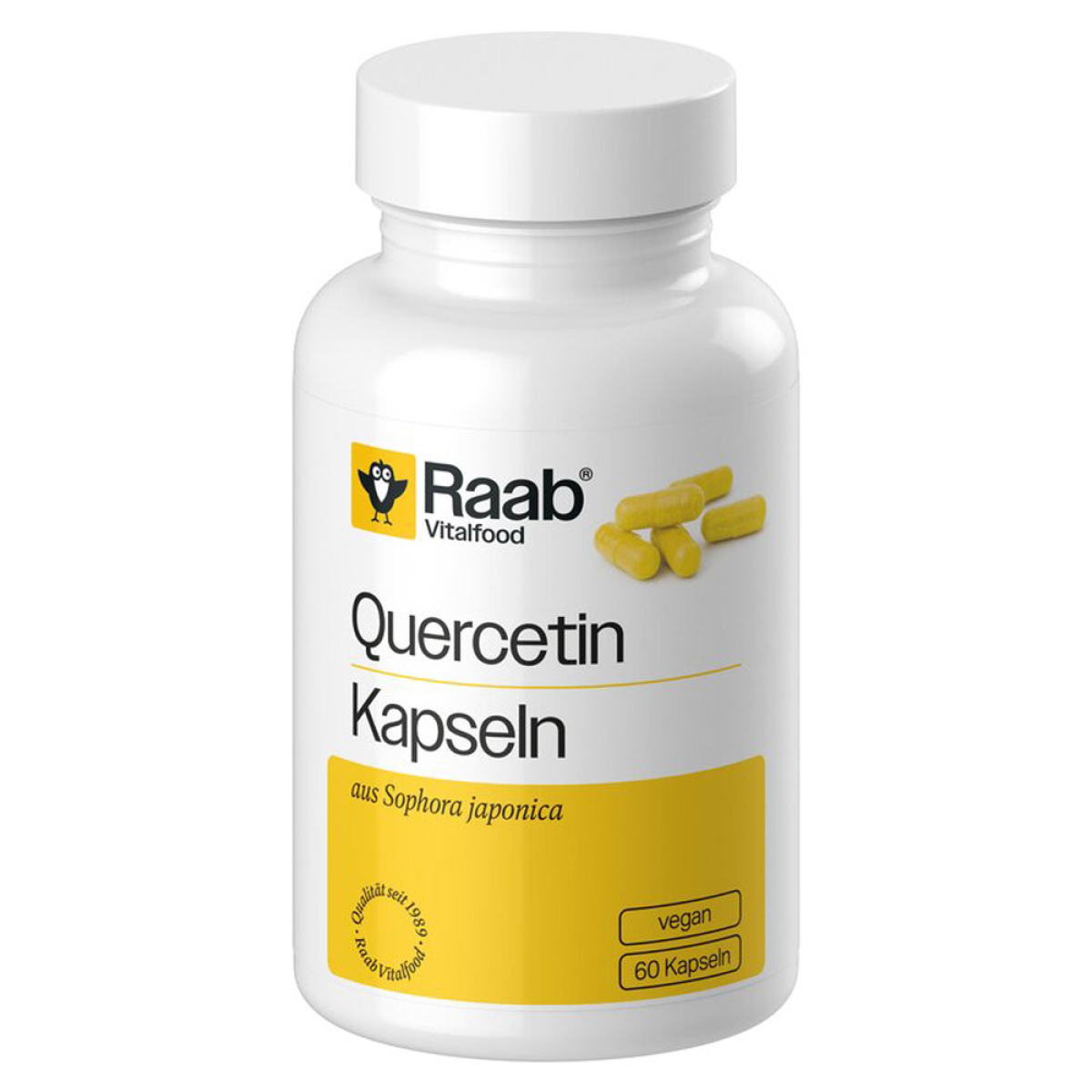 Raab Vitalfood Quercetin Kapseln 60 St. – Produktverpackung