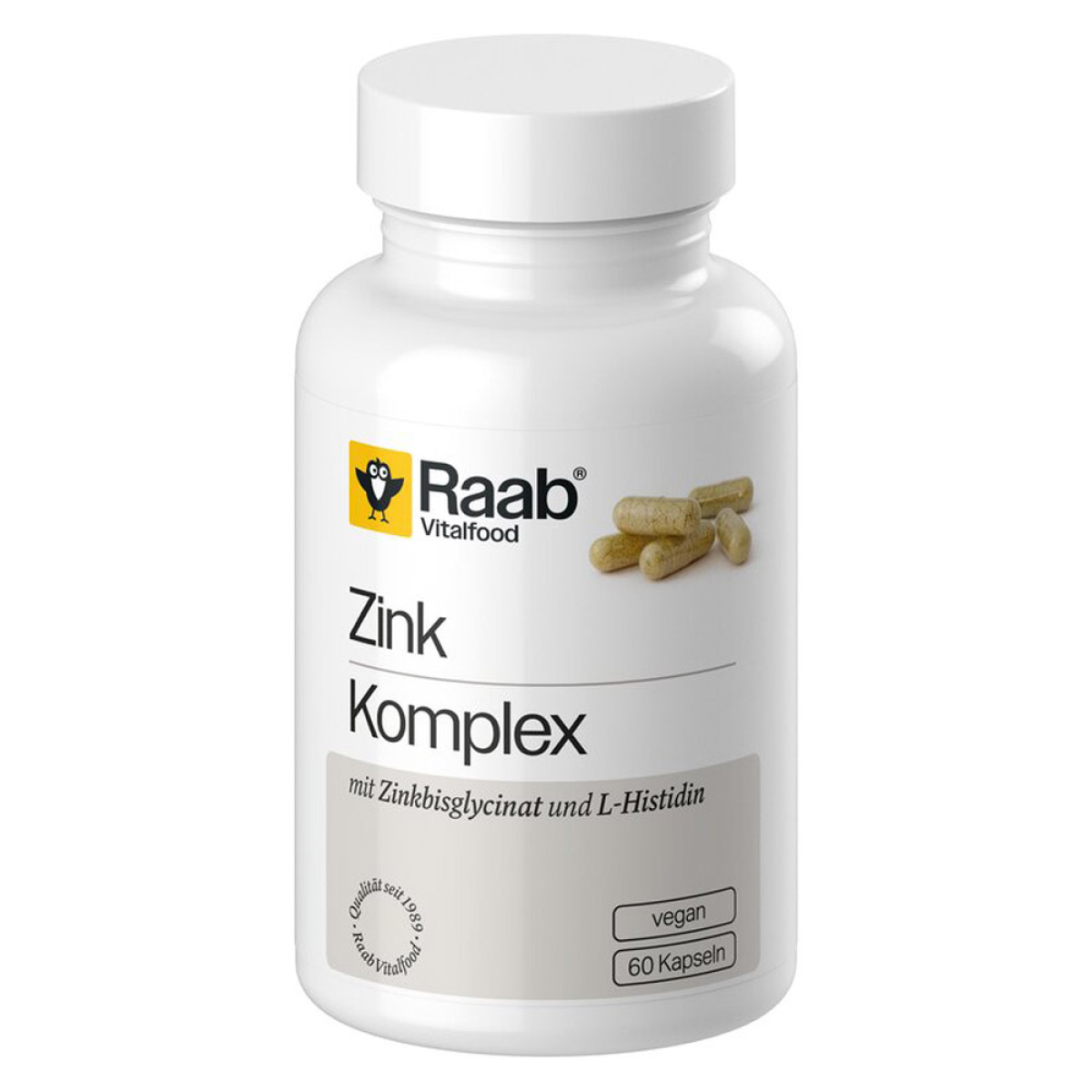 Raab Vitalfood Zink Komplex Kapseln 60 St. – Produktverpackung