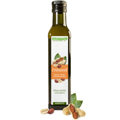 Vitaquell Erdnussöl (geröstet, kaltgepresst) 250 ml