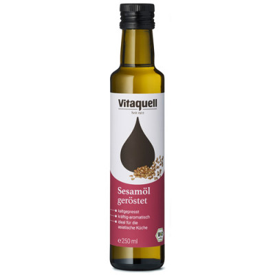 Vitaquell Bio Sesamöl (geröstet, kaltgepresst) 250 ml