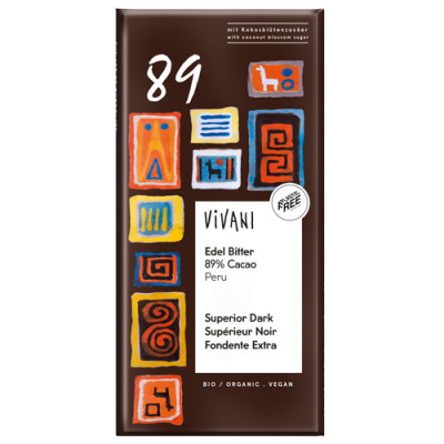 Vivani Edel Bitter 89% Cacao 100g