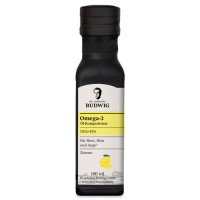 Dr. Budwig Omega-3 DHA+EPA Öl Zitrone 100ml