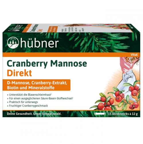 Produktverpackungsbild von hübner Cranberry Mannose Direkt