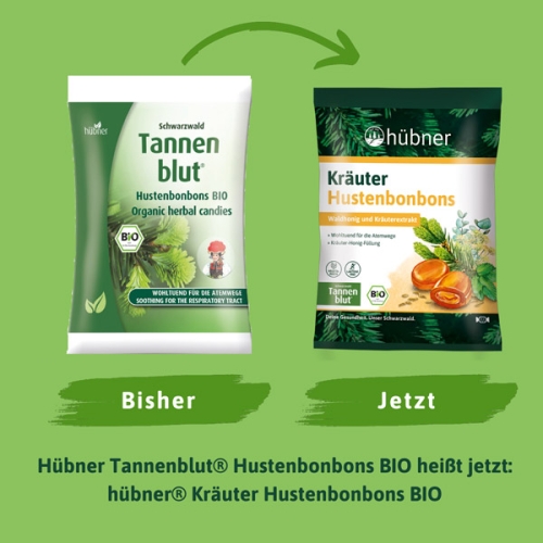 hübner Kräuter Hustenbonbons BIO 12x 75g