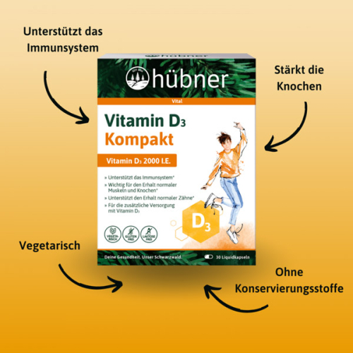 USP der hübner Vitamin D3 Kompakt Kapseln