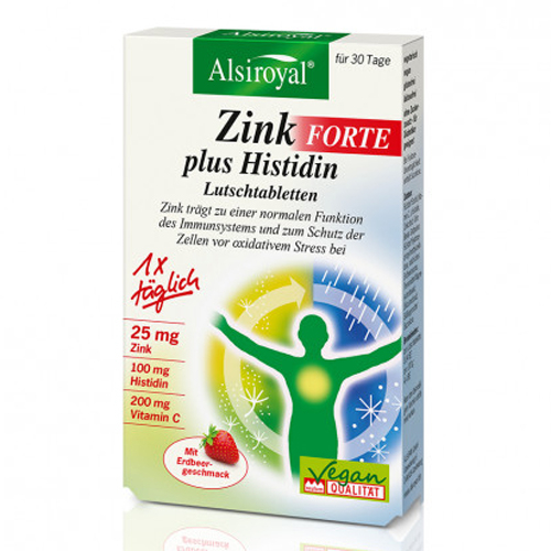 Alsiroyal Zink FORTE plus Histidin Lutschtabletten 30 St - Produktbild