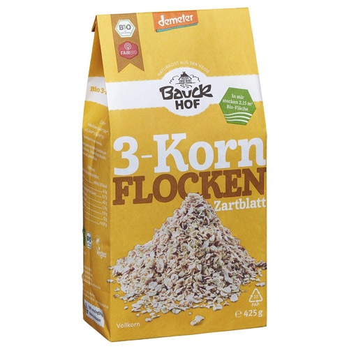 Bauckhof 3-Korn-Flocken 425 g
