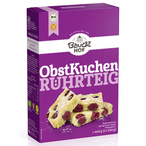 Bauckhof Backmischung für Obstkuchenteig glutenfrei 400g