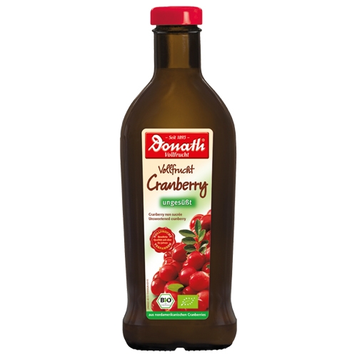 Donath Bio Vollfrucht Cranberry ungesüßt 500 ml