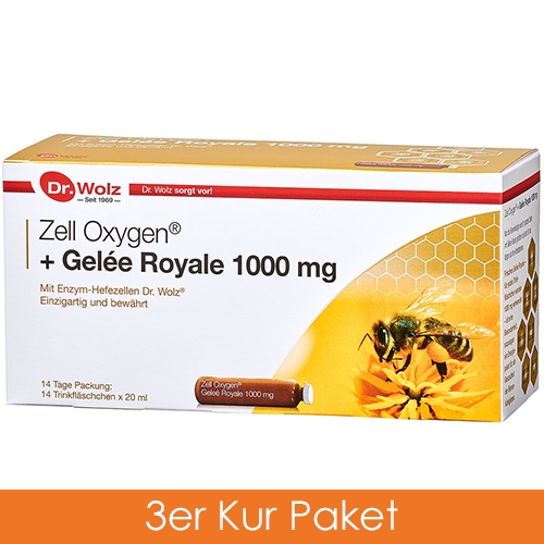 Dr. Wolz Zell Oxygen + Gelee Royale 1000mg 14F (3er Kur)