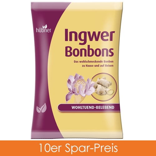 Hübner Ingwer Bonbons 10x69g