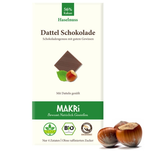 Makri Schokolade - Haselnuss 56%