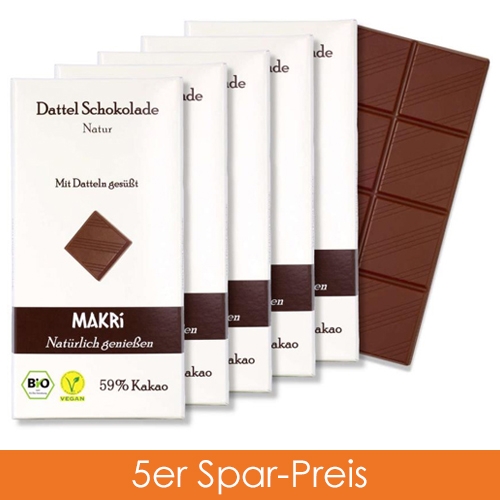 Makri Schokolade - Natur 5er