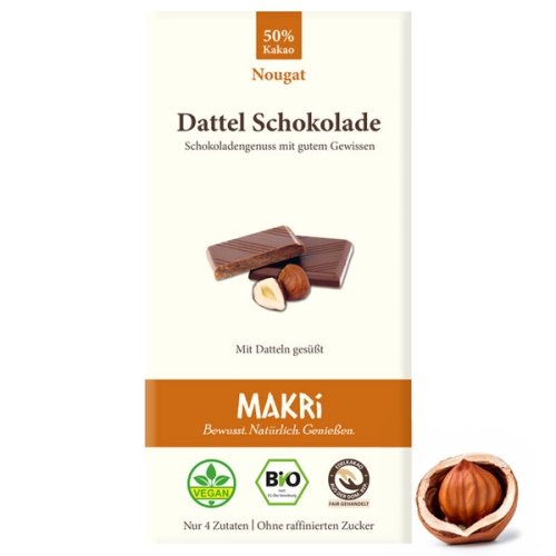 Makri Schokolade - Nougat 50%