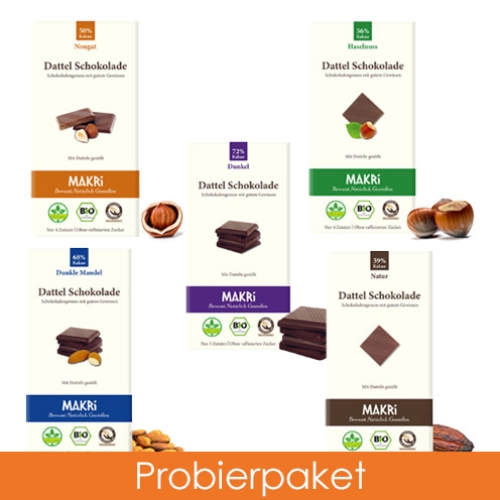MAKRi Schokolade Probierpaket 5er
