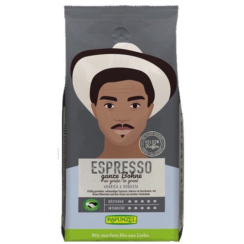 Rapunzel Heldenkaffee Espresso, ganze Bohne 250g