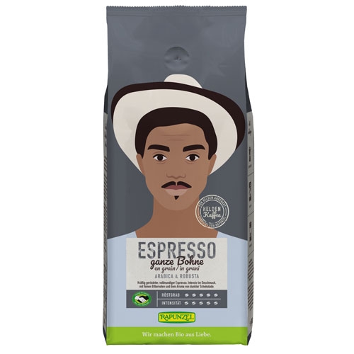 Rapunzel Heldenkaffee Espresso, ganze Bohne 1kg