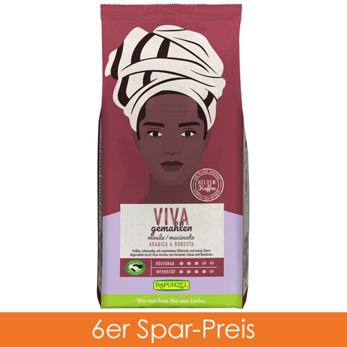 Rapunzel Heldenkaffee Viva, gemahlen 6x500g