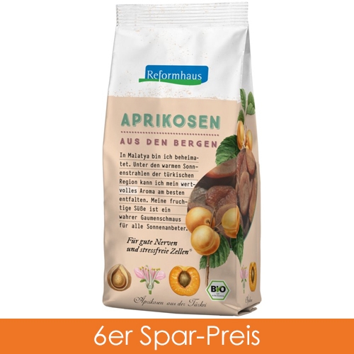 Reformhaus Aprikosen, ganz bio 6x375g