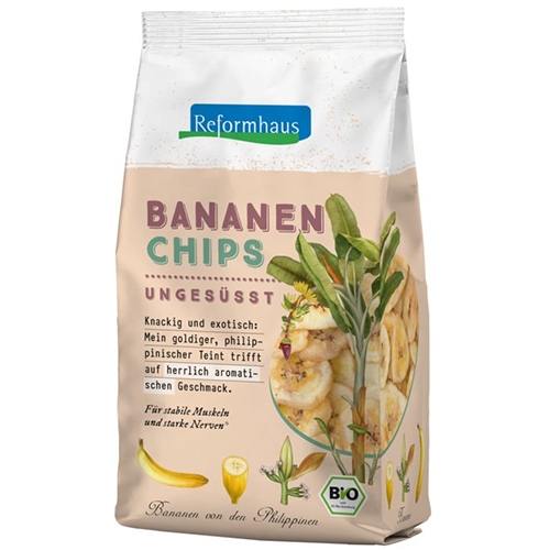 Reformhaus Bananen-Chips, ungesüsst 175g