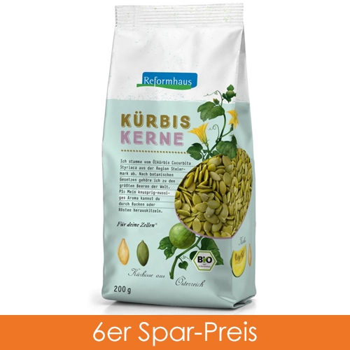 Reformhaus Kürbiskerne 6x200 g