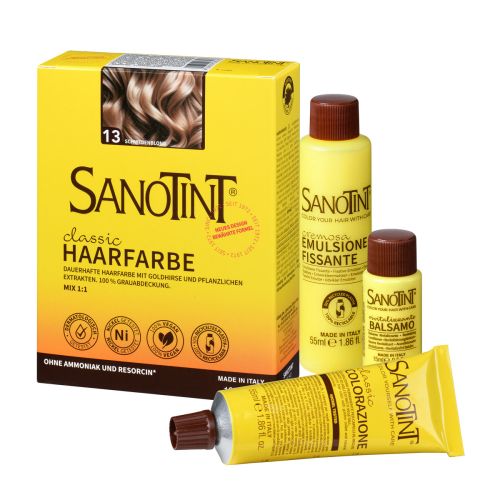 Sanotint Haarfarbe Set Schwedenblond – Colorationscreme, Entwickler und Pflegebalsam
