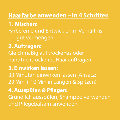 Haarfarbe Anleitung – Sanotint Haarfarbe in 4 Schritten anwenden