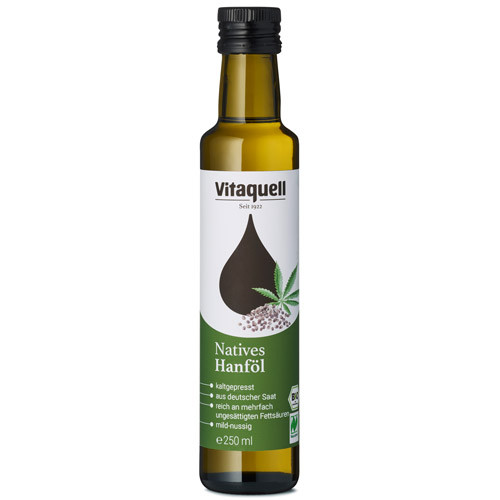 Vitaquell Hanföl Bio 250 ml