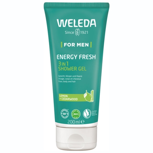 WELEDA FOR MEN Energy Fresh 3in1 Shower Gel 200ml