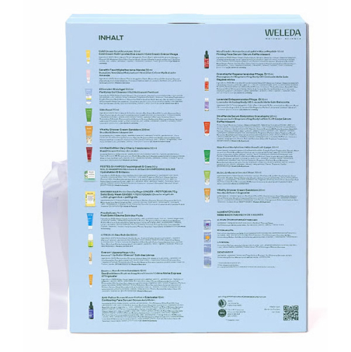 Produktbild Rückseite des Weleda Adventskalender