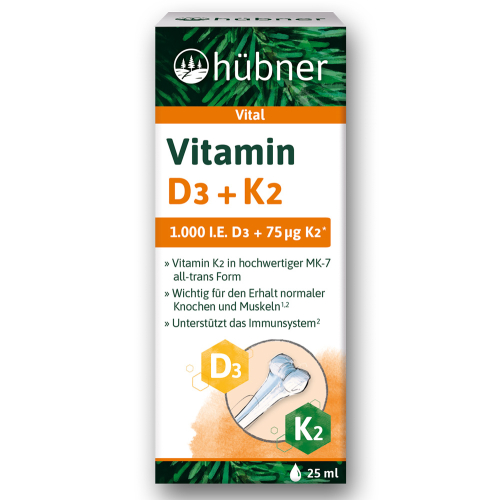 hübner Vitamin D3+K2 Tropfen - Produktbild
