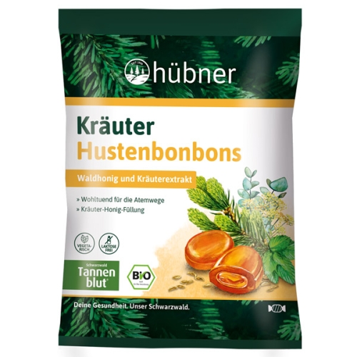 hübner Kräuter Hustenbonbons BIO 12x 75g