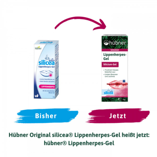hübner Lippenherpes-Gel - Designansicht vorher nachher