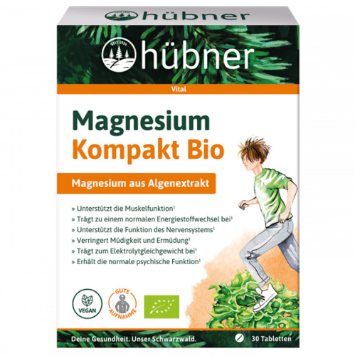 Produktverpackungsbild der hübner Magnesium Kompakt Tablette
