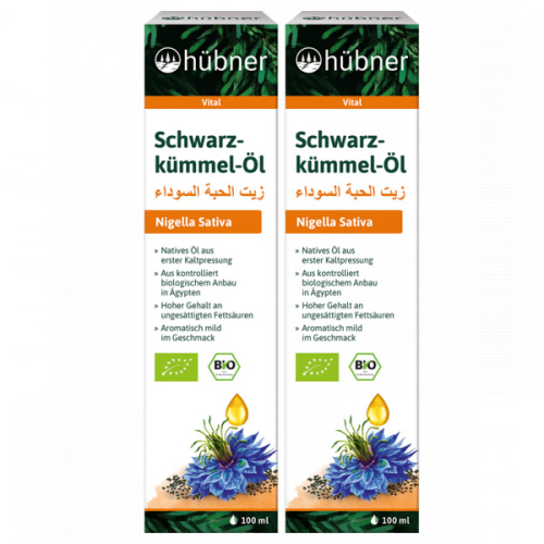 Produktbild des hübner Schwarzkümmel-Öl Doppelpack
