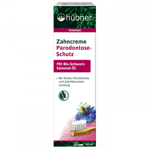 Produktverpackungsbild der hübner Zahncreme Parodontose-Schutz